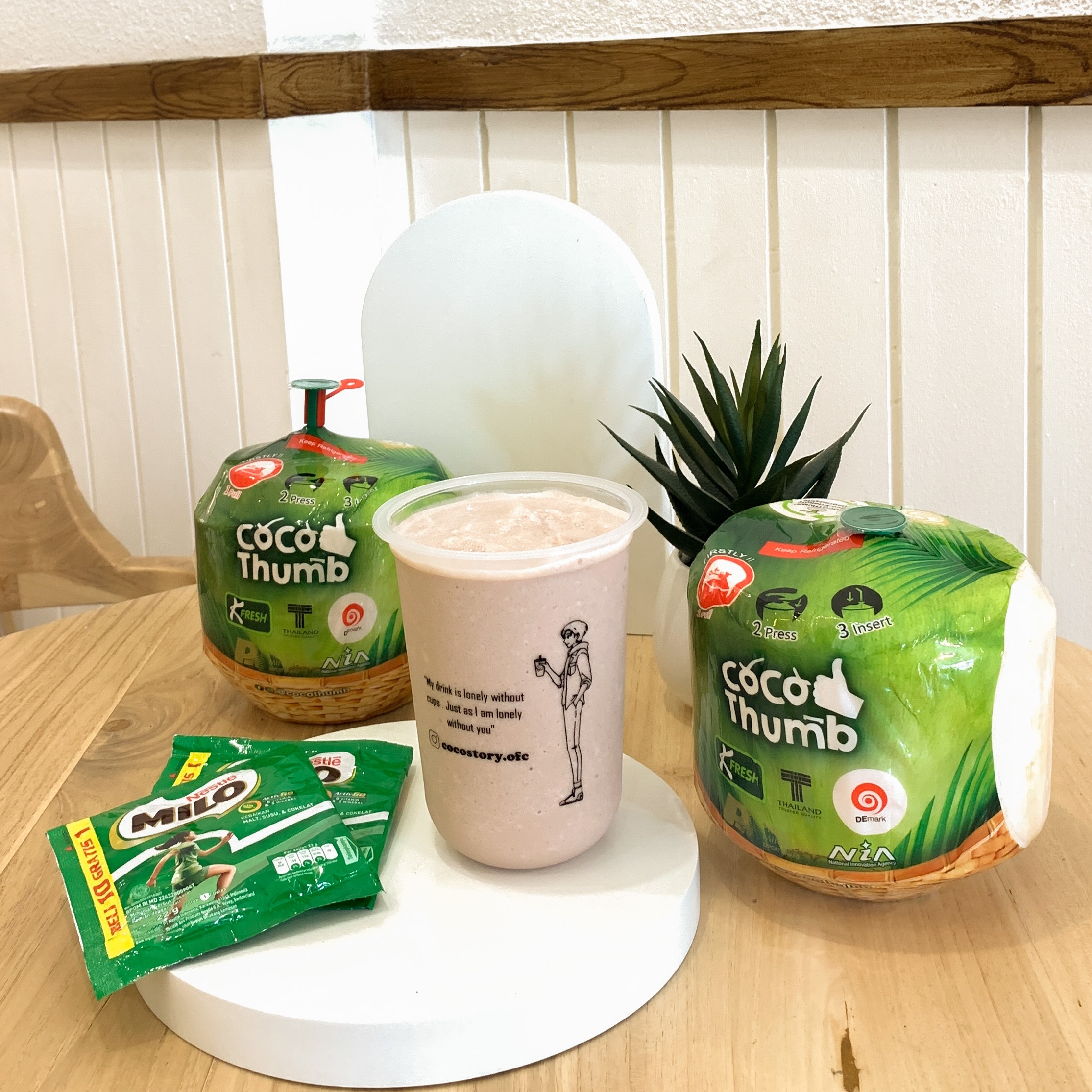 coconut milo shake menu image